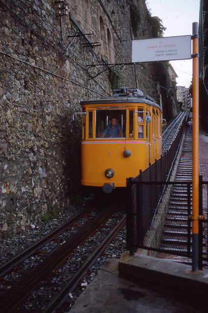 JHM-1976-1660 - Italie, Gènes (Genova), tramway à crémaillère