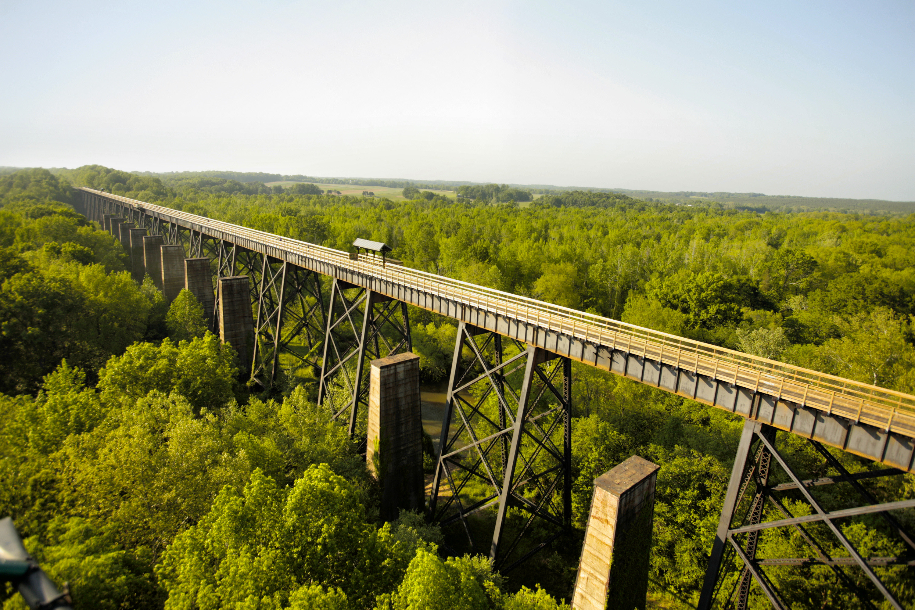 Aerial view of the High Bridge