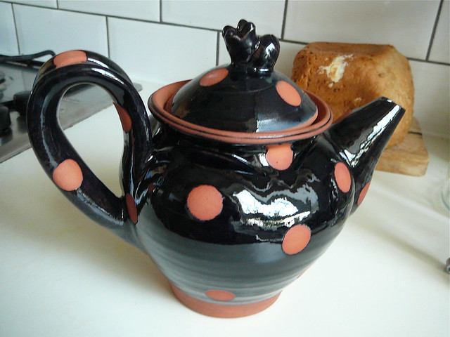 Wonderful teapot by Joan Bruneau, glazed by me