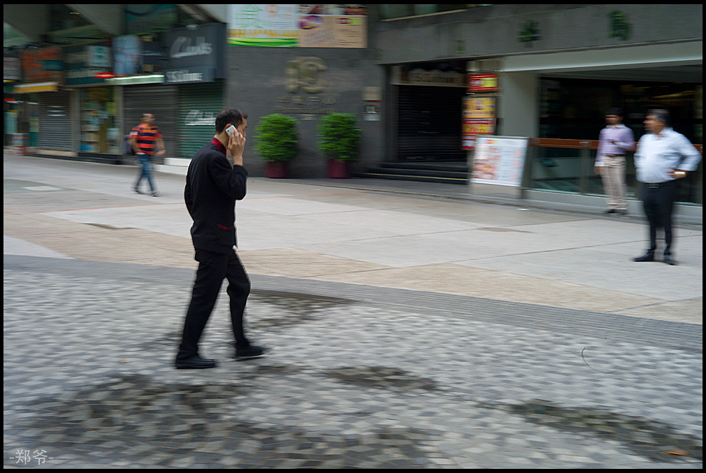 Man On The Phone East Kowloon - 19-May-2012