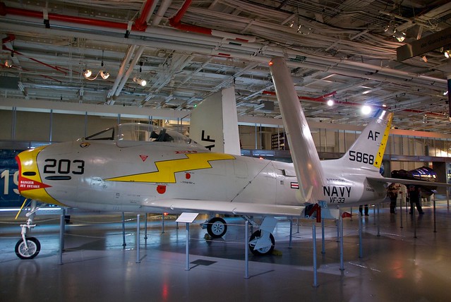 North American FJ-3 Fury, Side View, Intrepid Museum