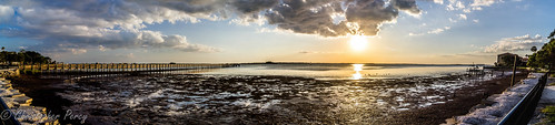 sunset beach landscape pier dock angle minolta florida pano sony wide kitlens wideangle panoramic 180 thelook finegold greatphotographers