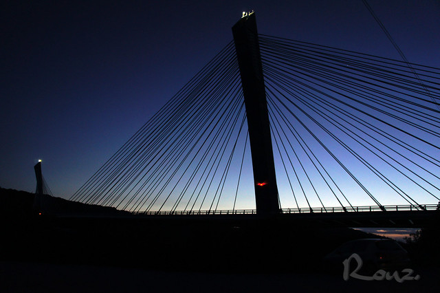 Crépuscule sur le Pont de Terenez