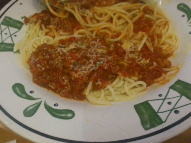 Spaghetti With Meat Sauce @ Olive Garden