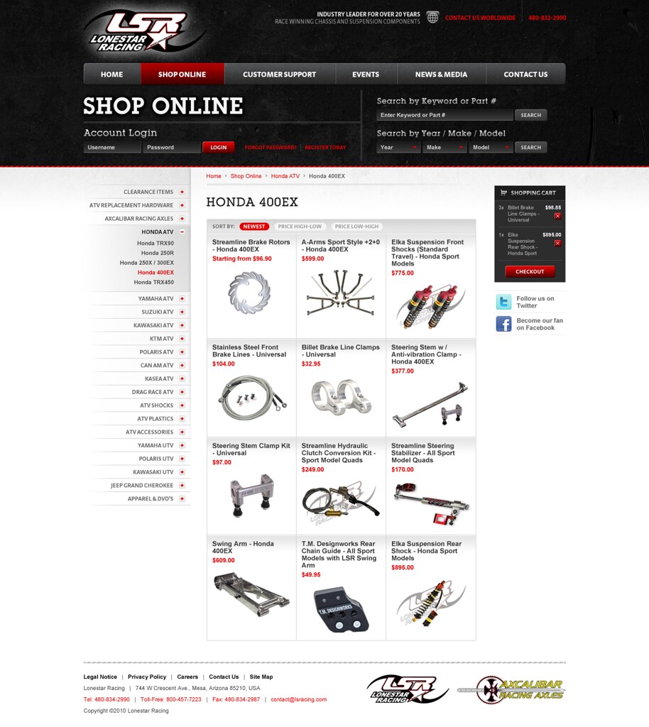 LS Racing - Shop Category | A redesign project and a complet… | Flickr