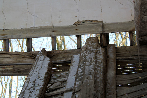 county ohio house abandoned log historic bloom seneca township spitler joists