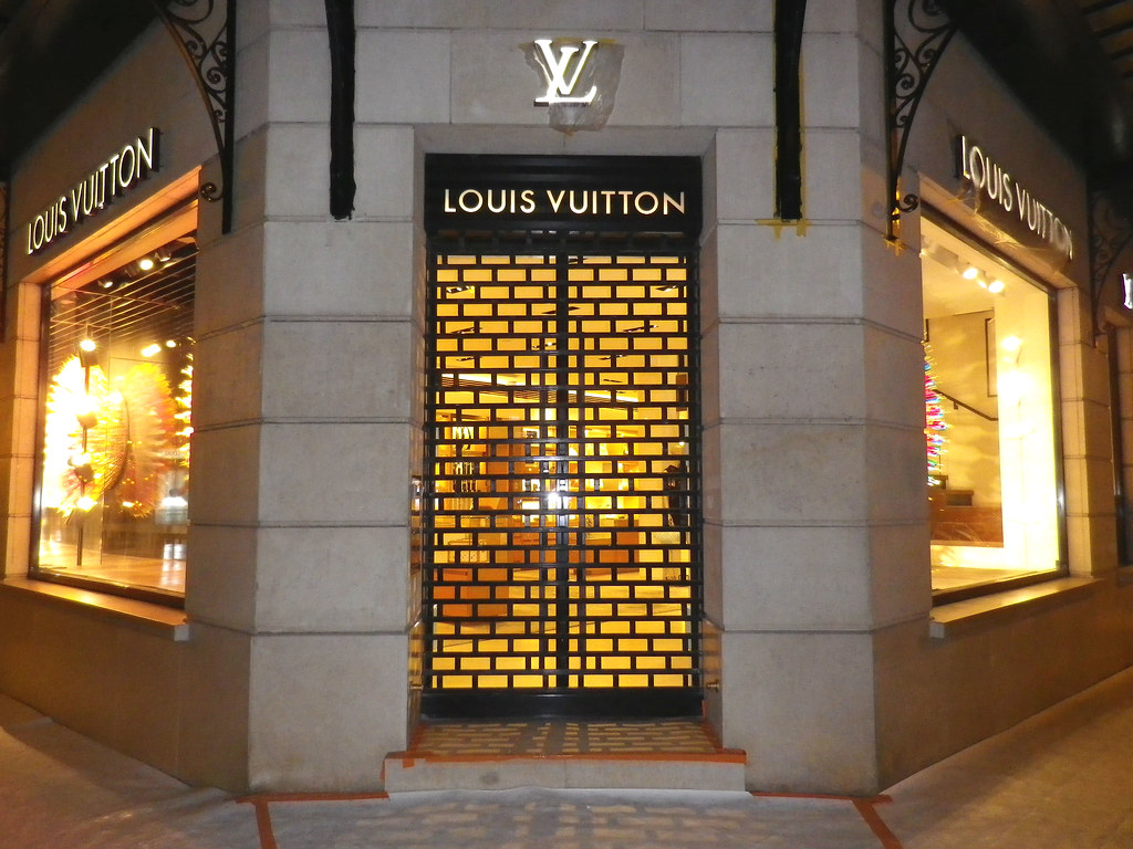Louis Vuitton shop in Brussels, Belgium Stock Photo