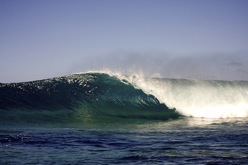 The only thing that a surfer wants to be in and out of at the same time. | by Cory Roberts