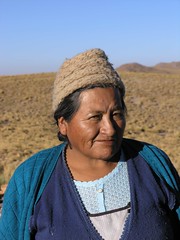 Retrato de una señora boliviana - Portrait of a Bolivian woman; Departamento de Potosí, Bolivia