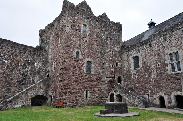 Kitchen Tower, cour intérieure, Doune castle (XIVe), Stirling council area, Ecosse, Grande-Bretagne, Royaume-Uni.