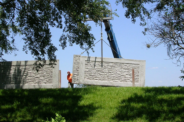 Sarasota Construction - Wall Construction Behind Our House