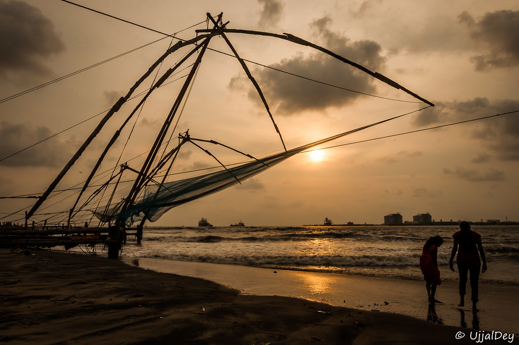 Chinese Fishing Net, Kochi, Kerala | Sunset against the Chin… | Flickr