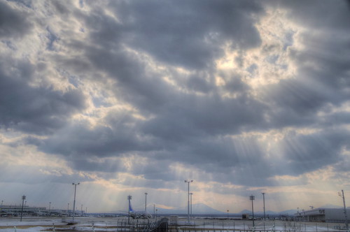 sky japan landscape airport hdr chitose photomatix