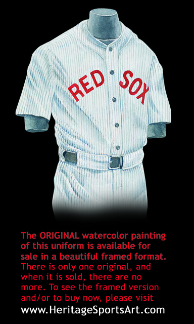 red sox uniform history