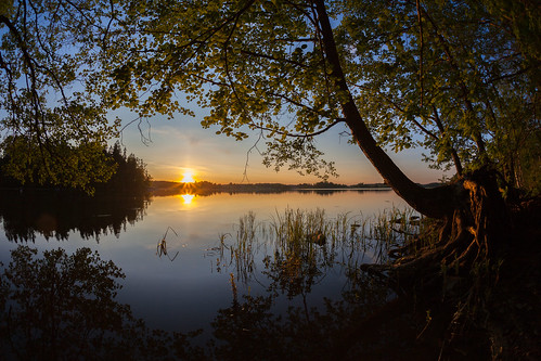 sunset sun lake espoo landscape prime sundown fisheye explore 15mm kesä järvi auringonlasku aurinko pitkäjärvi