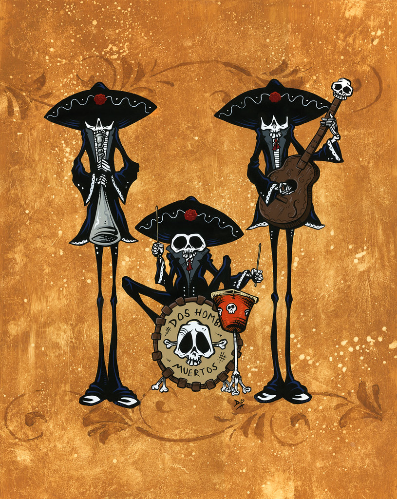 Day of the Dead Art -- Dos Hombres Band by David Lozeau | Flickr