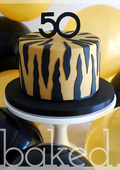 50th Tiger Birthday Cake