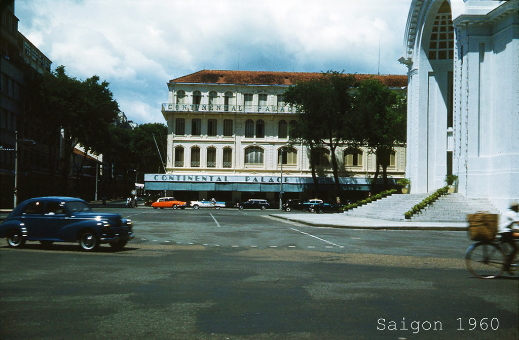 Saigon 1960 - Street Scene, Continental Palace Hotel