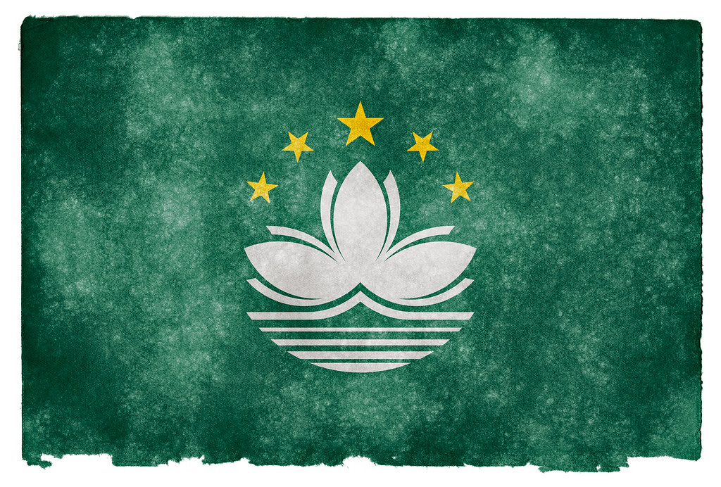 Image of Macau Grunge Flag