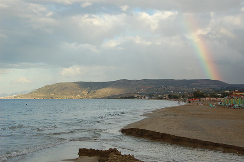 Kavros beach - rainbow