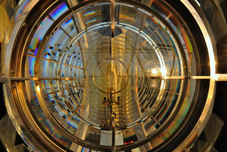 Fresnel lens, Kinnaird Head Lighthouse, Scotland
