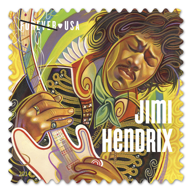 United States Post Office unveils Jimi #Hendrix Postage #stamp - s