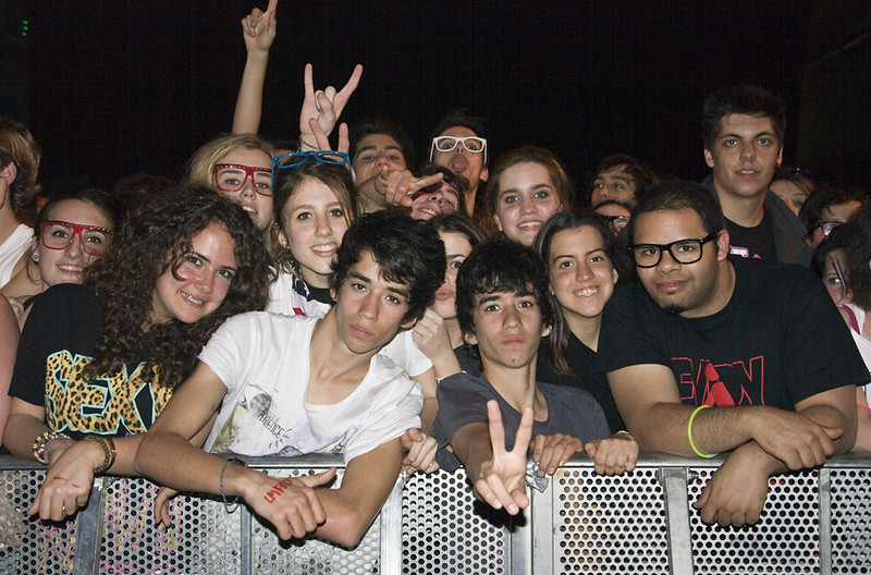 Público en el concierto de LMFAO