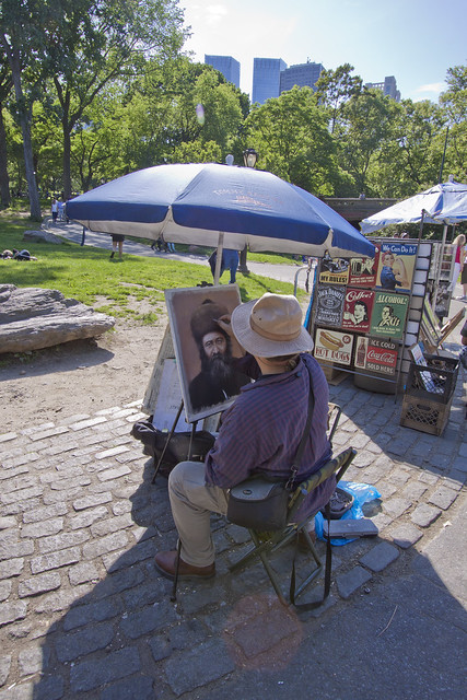 Central Park artist