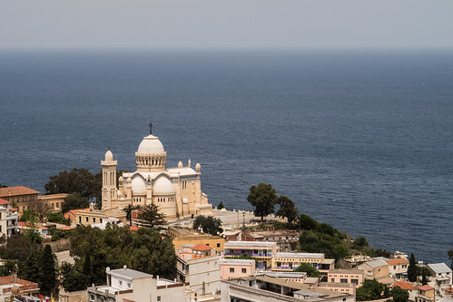 sea church algeria mediterranean view cathedral notre dame algiers dafrique