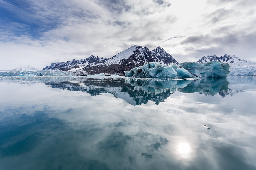 Arctic Reflections in Monacobreen ©2016 Lauri Novak Photography