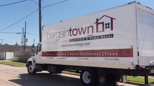 Truck Wrap for Bargaintown Furnishings in Dallas, TX www.skinzwraps.com | by skinzwraps gallery