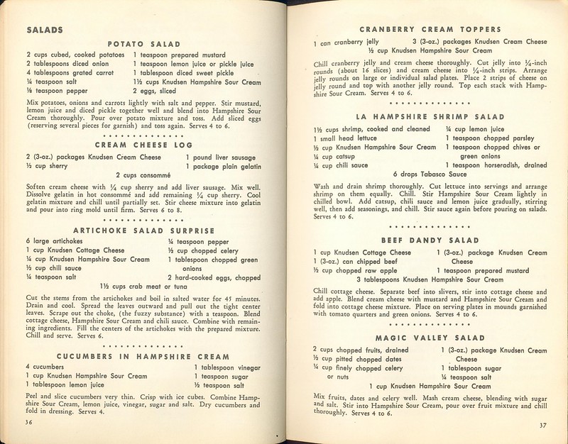 Knudsen Recipes For Greater Food Value p36-37