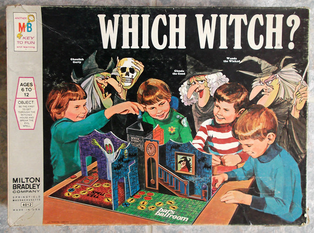 1971 Milton Bradley Which Witch? Board Game