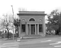 Union Bank Building shown after move to Apalachee Parkway and restoration as a museum