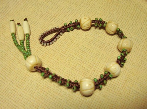 Micro macramé bracelet. | by Beads from the Coast