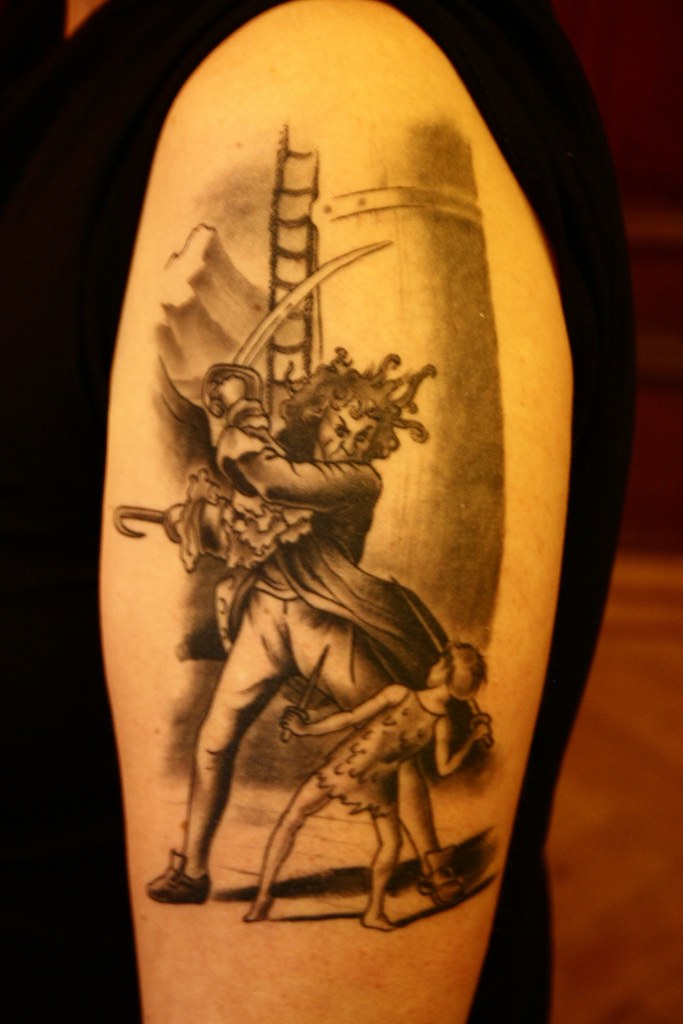 Eden Robins's amazing Peter Pan tattoo, my honourary docto… | Flickr