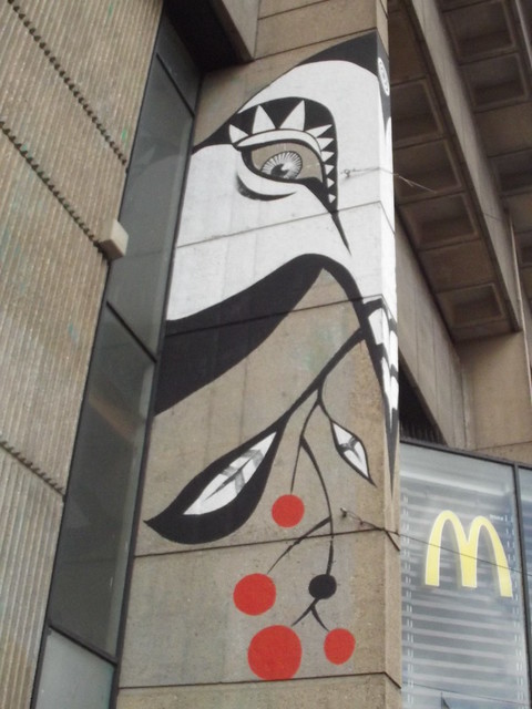(Former) Birmingham Central Library -  Lucy McLauchlan art