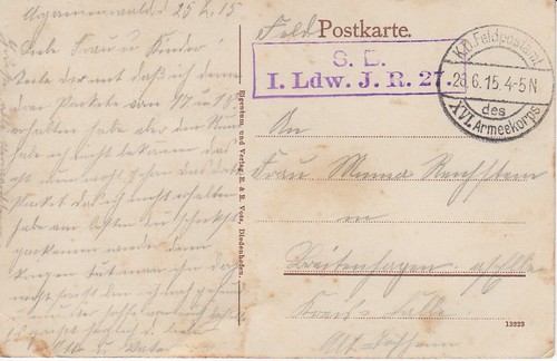 M.G.K. in Stellung vor Verdun, 1915 reverse | by hoosiermarine
