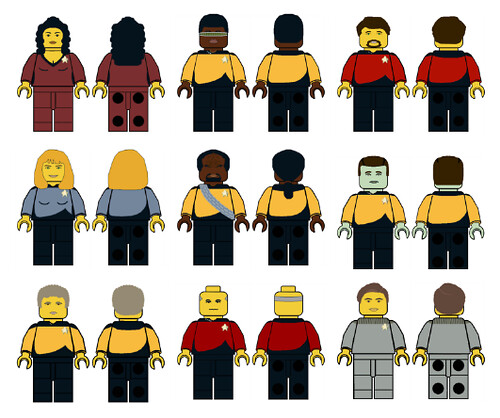 Lego Minifigures marco de pantalla para Star Trek Minifiguras 