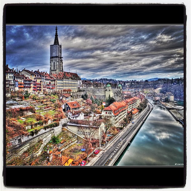 Hello Bern #unesco #switzerland #bern #HDR #portfolio #marclanz #panorama #fotomalen #city #aare