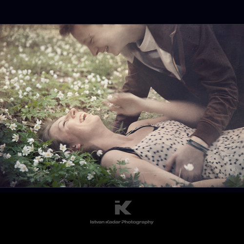 flowers love nature field grass happy couple young teens romance teen laugh