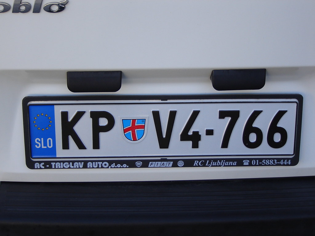 Autokennzeichen: Slowenien (KP: Koper - Piran), Vehicle lic…