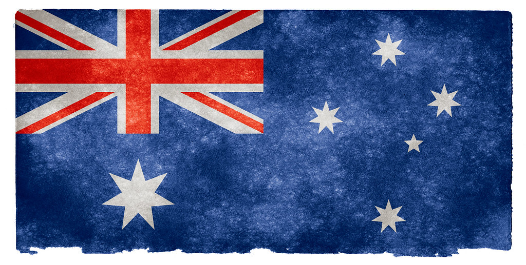 Australia Grunge Flag