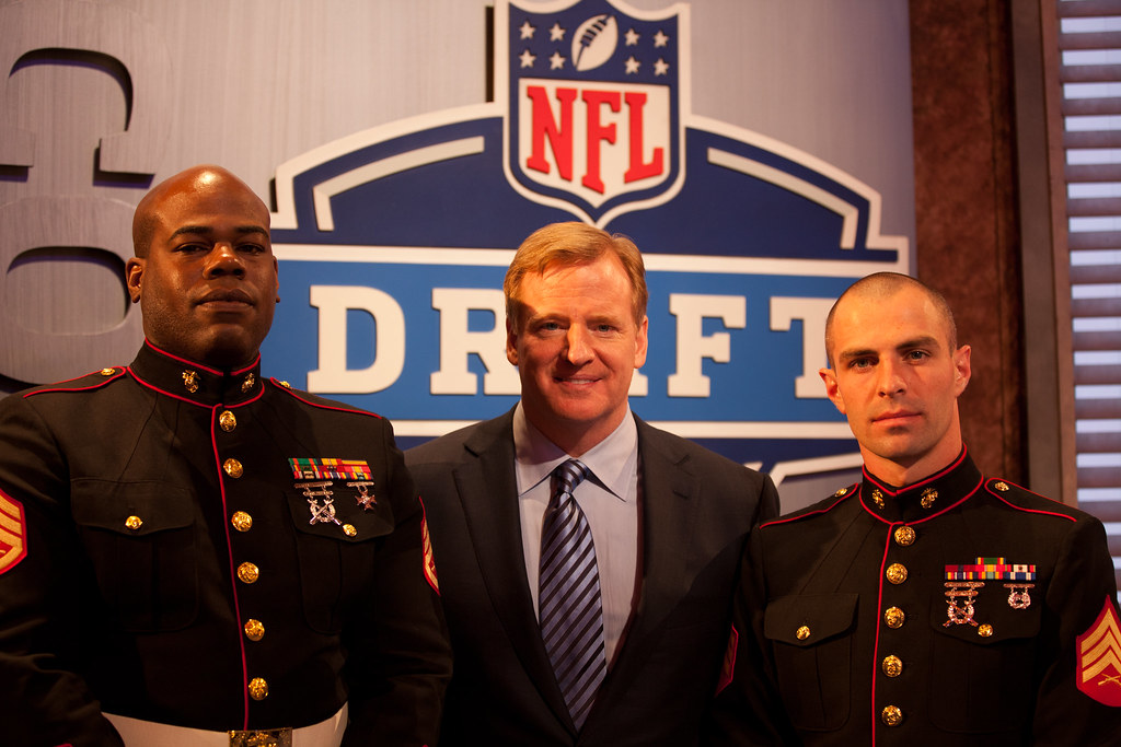 Marines at NFL Draft 2012