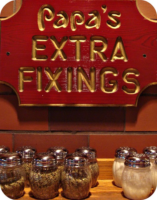 Papa's Extra Fixings Sign