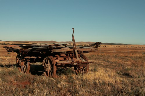 abandoned rusted weathered cart southaustralia peterborough