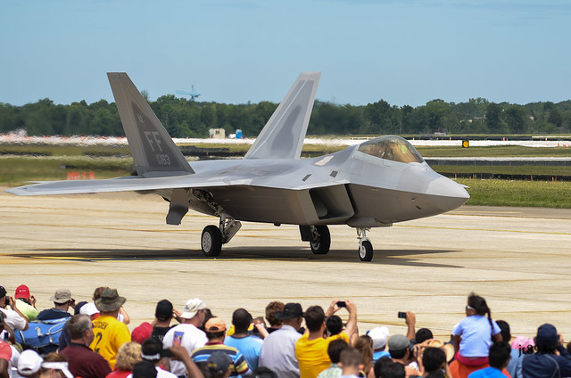 F-22 Raptor on Taxiway
