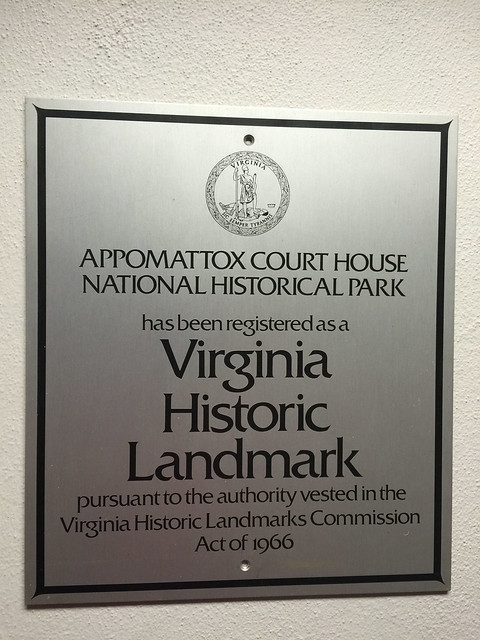 Appomattox Courthouse - VHL Sign