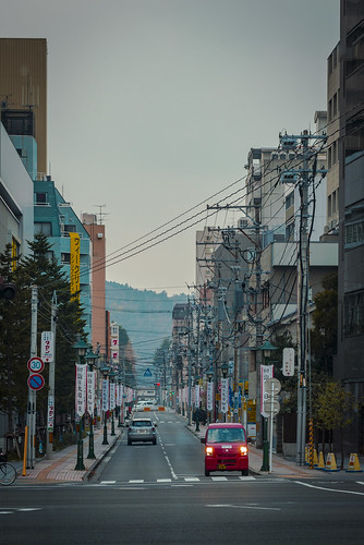 sendaishi miyagiken japan jp sendai street road landscape car