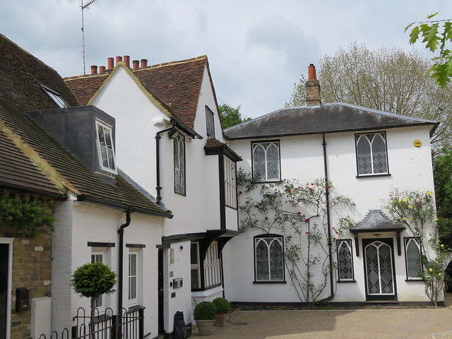 UK - Hertfordshire - Rickmansworth - Whitewashed houses